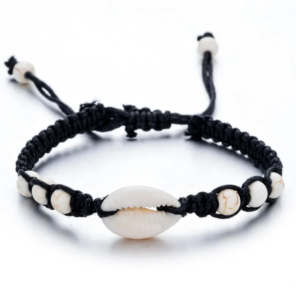 Unisex Summer Starfish Shell Braided Bracelet